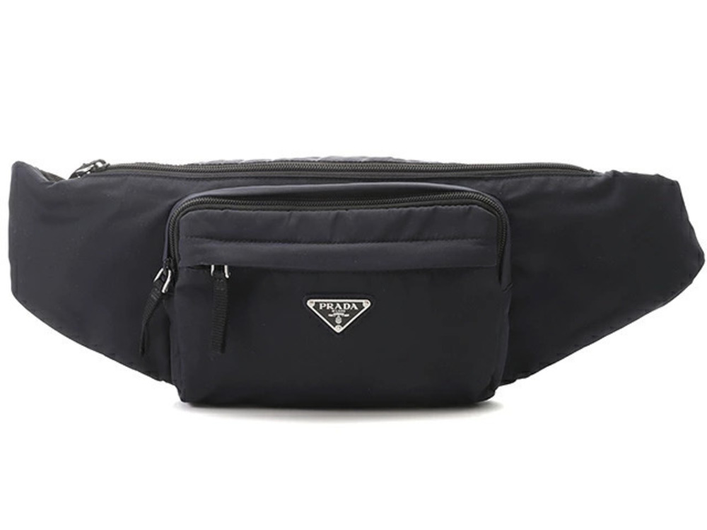 Prada Waist Bum Body bag Navy Blue black